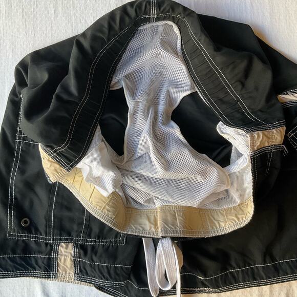 Sideout Men’s Swimming Trunks size XL, Black, w Liner - Picture 7 of 8